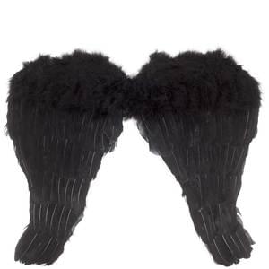 ANGEL WINGS 18" BLACK FEATHER