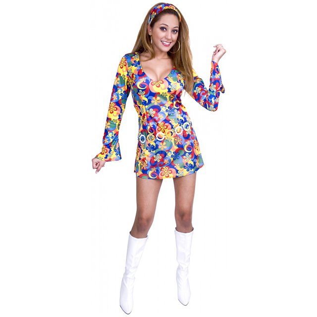 60's Flower Power Costume (Adult)