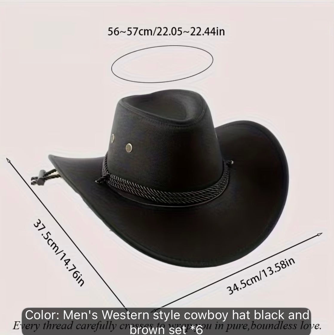 Black Cowboy Hat (soft)