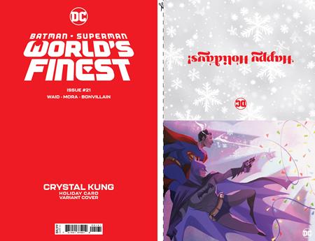 BATMAN SUPERMAN WORLDS FINEST #21 CVR C CRYSTAL KUNG DC HOLIDAY CARD SPECIAL EDITION VAR 2023