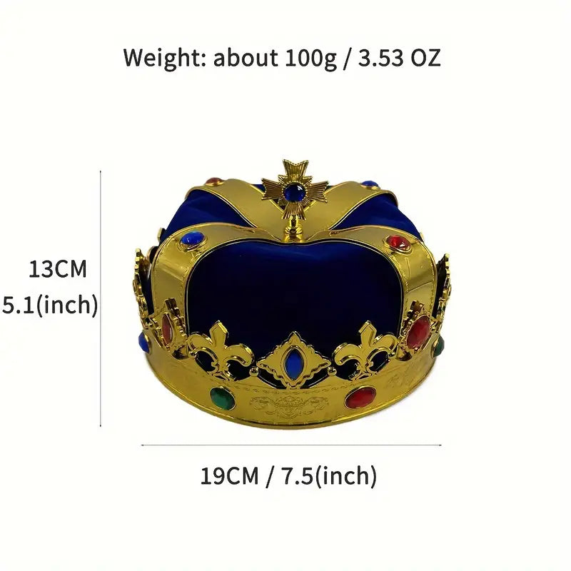 Royal Blue King Crown