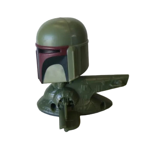 Star Wars: The Clone Wars 2008 McDonald's Happy Meal Boba Fett with Slave One Bobblehead