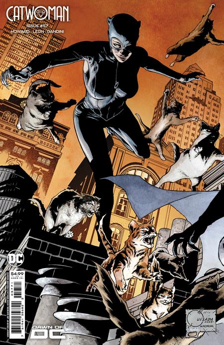 CATWOMAN #57 CVR F JOE QUESADA CONECTANDO CARD STOCK VAR (BATMAN CATWOMAN LA GUERRA DE GOTHAM) 2023