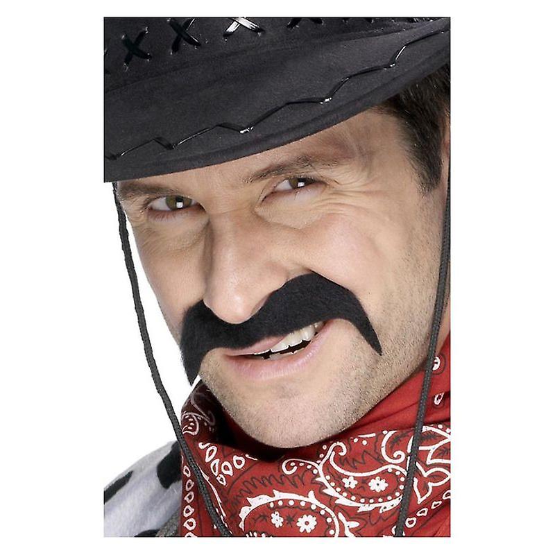 Bigote de vaquero negro