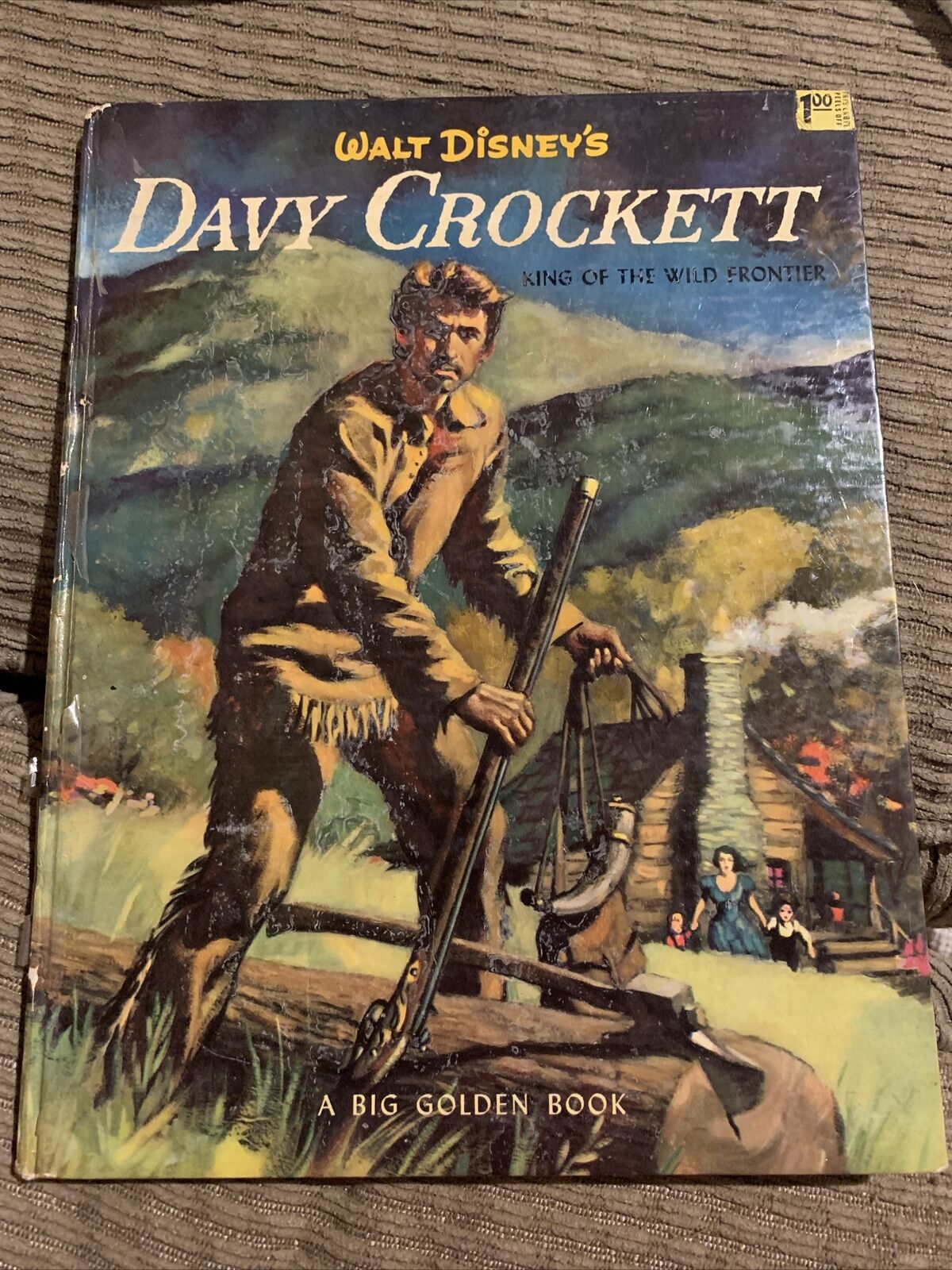 Davy Crocket de Walt Disney-Un gran libro de oro-1955