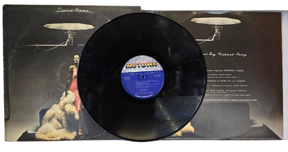 Vinyl record with autograph on slip cover 