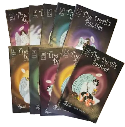 Collection of 'The Devil's Panties' comic books issues #3-#12