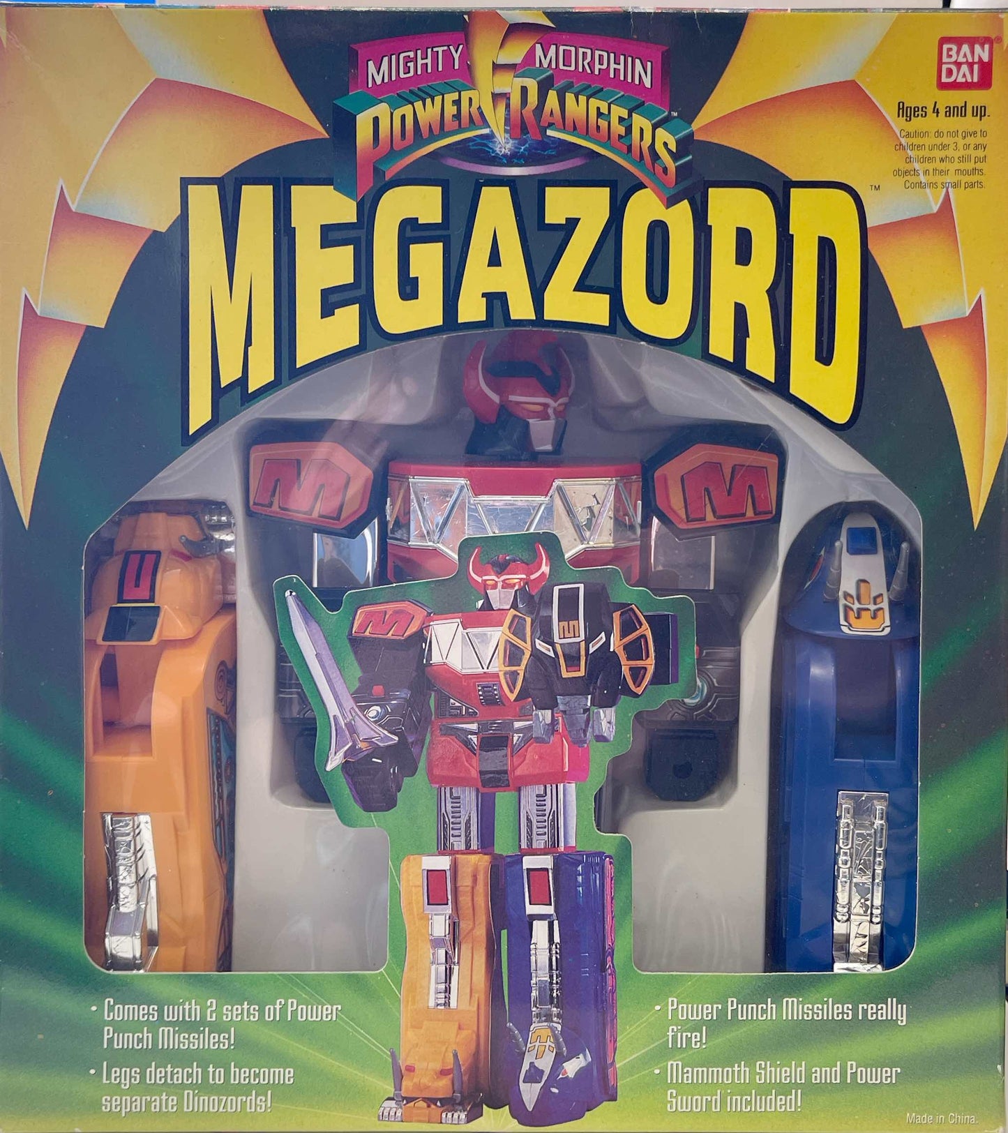 1993 MEGAZORD - Vintage Bandai Mighty Morphin Power Rangers #2220