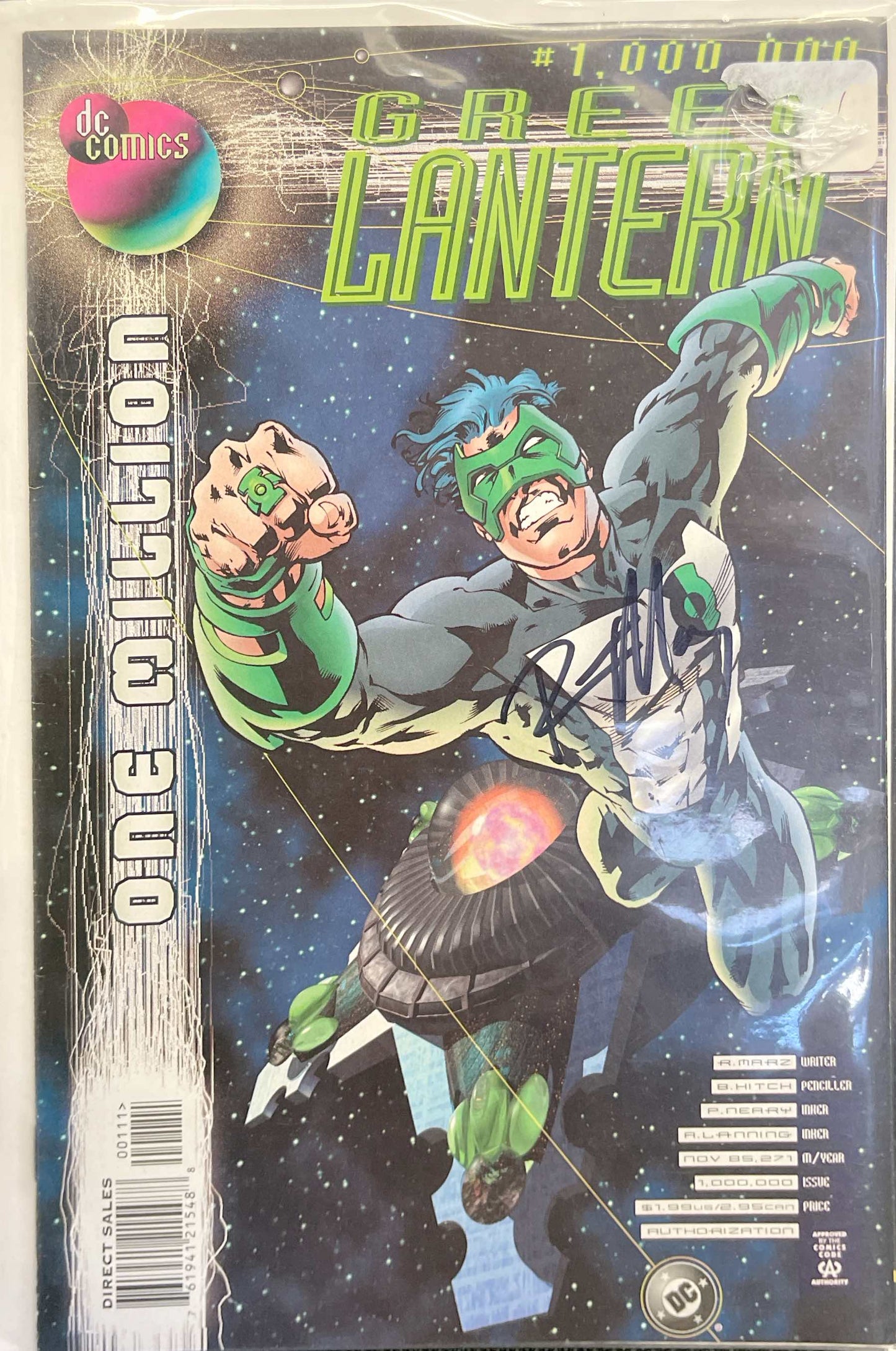 Green Lantern - One MIllion (SIGNED) 1998