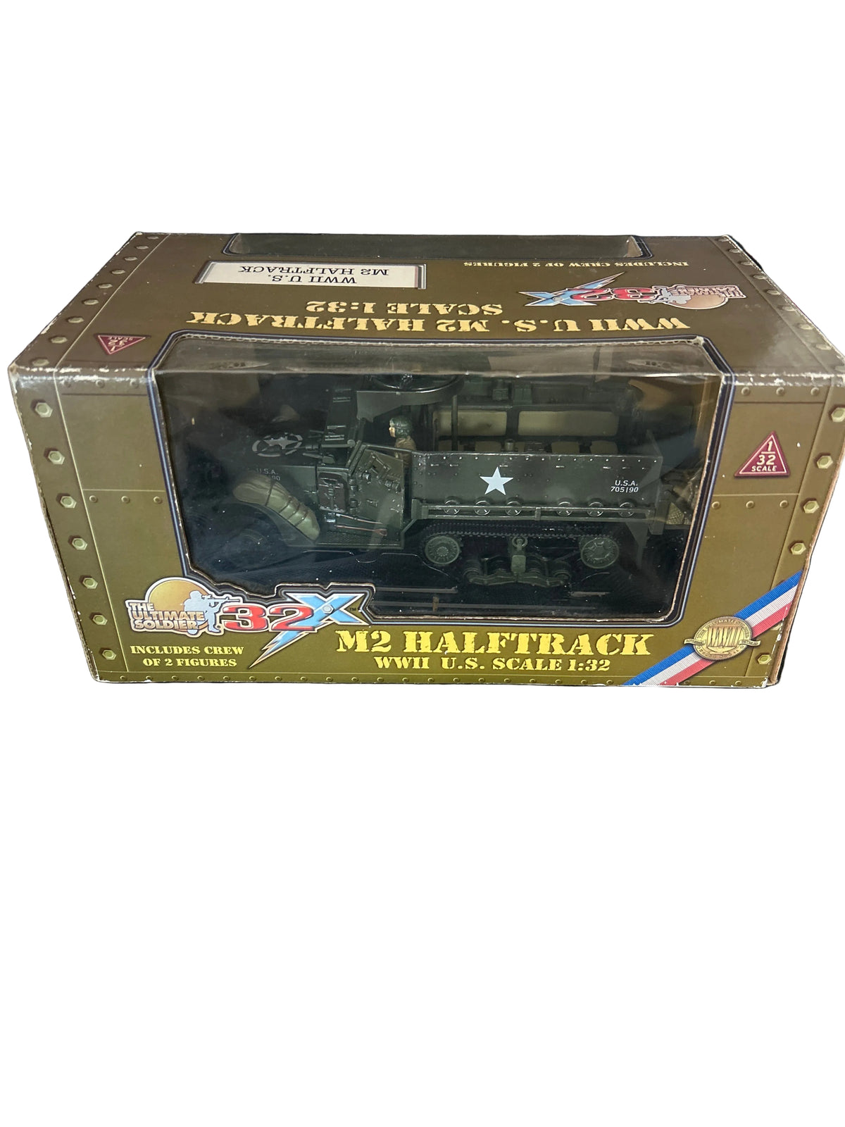 The Ultimate Soldier 32X M2 Halftrack military vehicle model by 21st Century Toys in 1:32 scale
