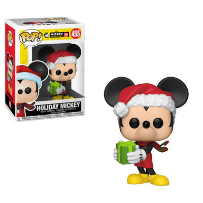 Funko POP! Mickey's 90th Anniversary - Holiday Mickey Vinyl Figure #455  *SMALL TEAR ON ROOF OF BOX*