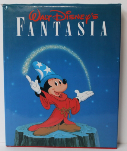 Walt Disney's Fantasia Large Hard Cover Illustrated Book Vintage 1983, (USED)
