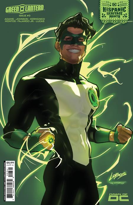 GREEN LANTERN #3 CVR D PABLO VILLALOBOS HISPANIC HERITAGE MONTH CARD STOCK VAR 09/26/23