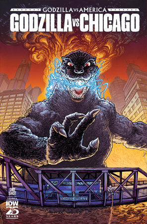 Godzilla Vs. America: Chicago Cover A (Browne) 2025