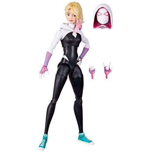 Spider-Man Across The Spider-Verse Marvel Legends Figura de acción de Spider-Gwen de 6 pulgadas