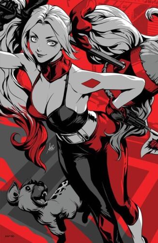 Harley Quinn: Black+White+Redder Variant Covers