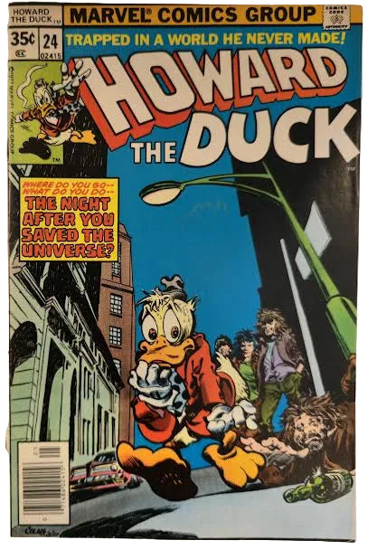 Comic book cover of Howard the Duck #24