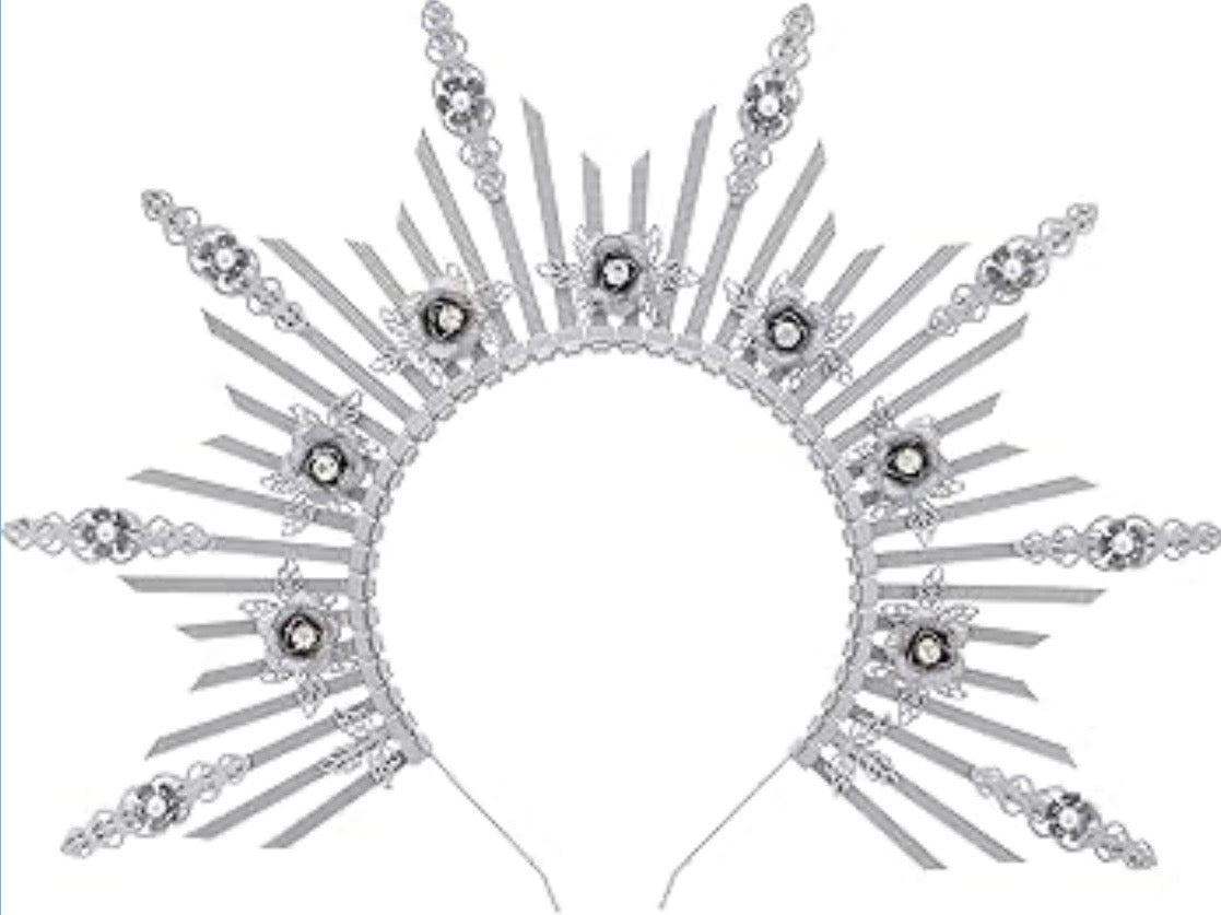 Greek Goddess Sun Headband (Silver)