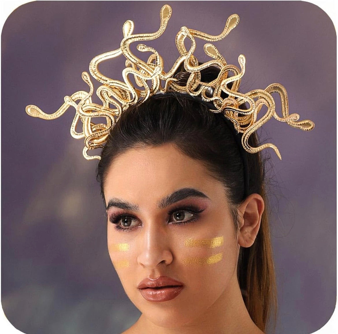 Medusa Snake Headband Gold Snake Headband