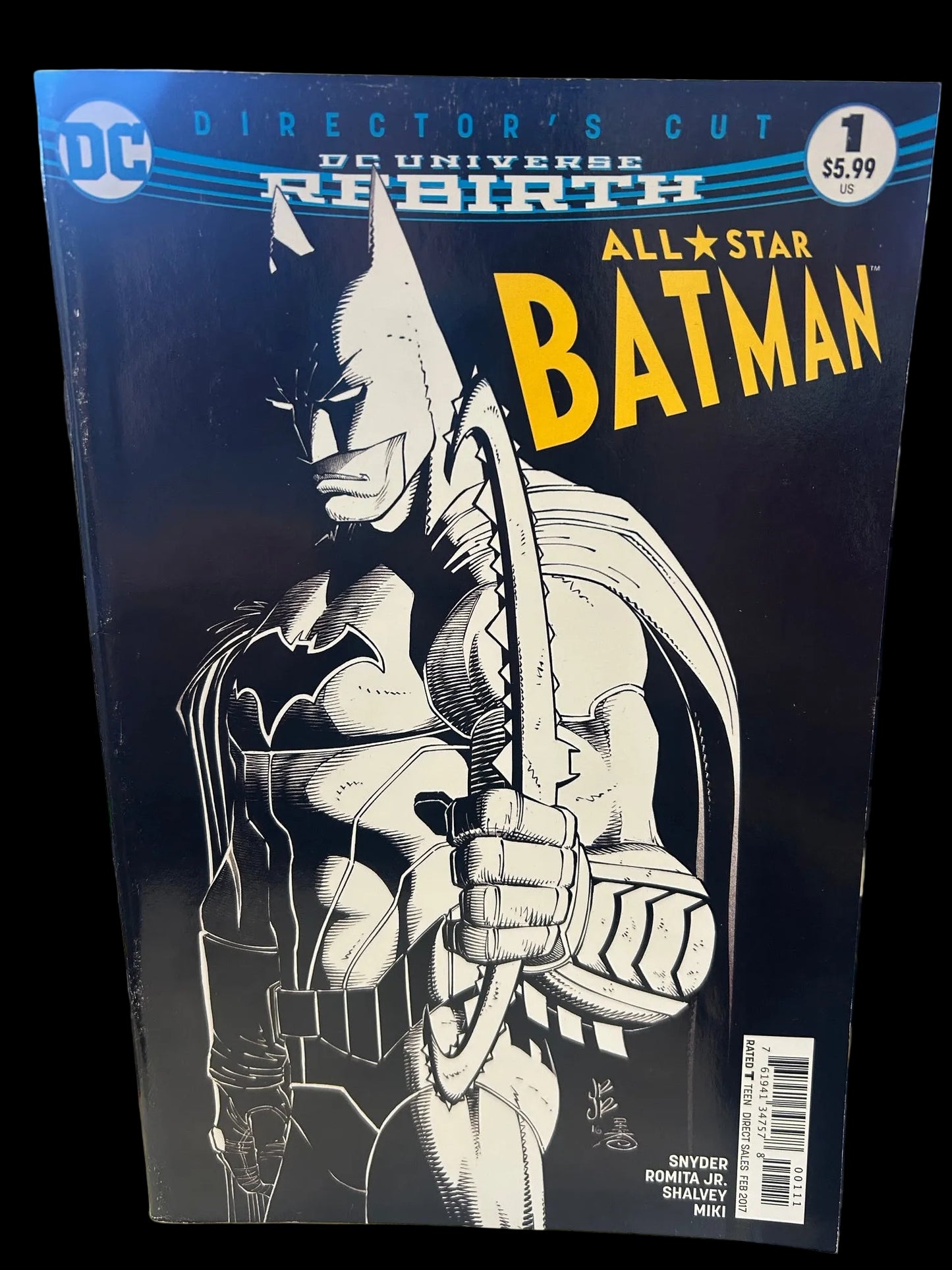 All-Star Batman #1 (2016) B&W Variant Cover