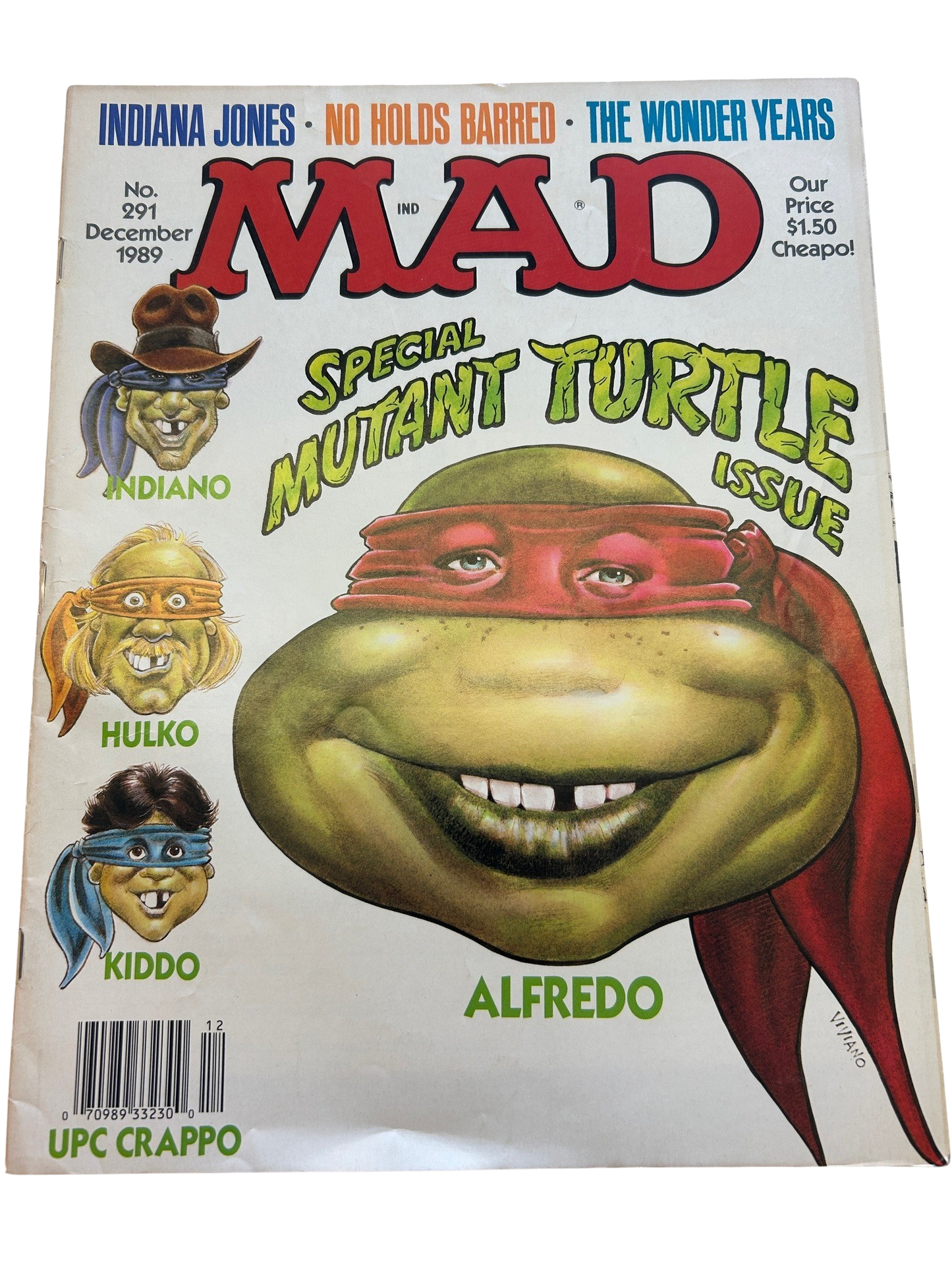 Mad Magazine #291 Special Mutant Ninja Turtle Alfredo (December 1989)
