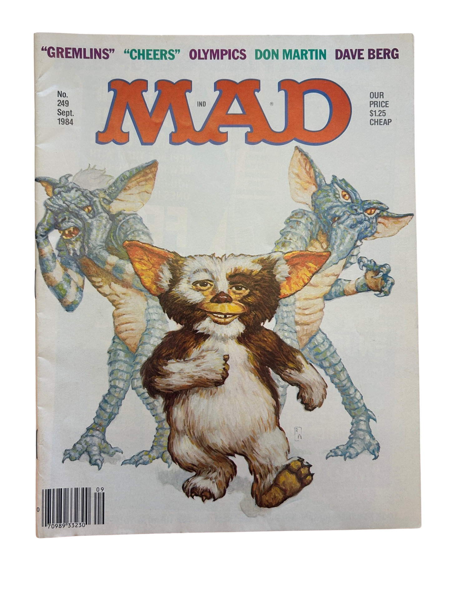 Mad Magazine #249 Gremlins, Cheers, Olympics Cover (September 1984)