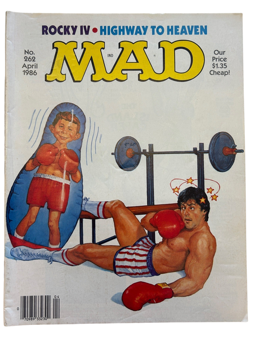 Mad Magazine #262 Rocky IV - Highway to Heaven Cover (April 1986)