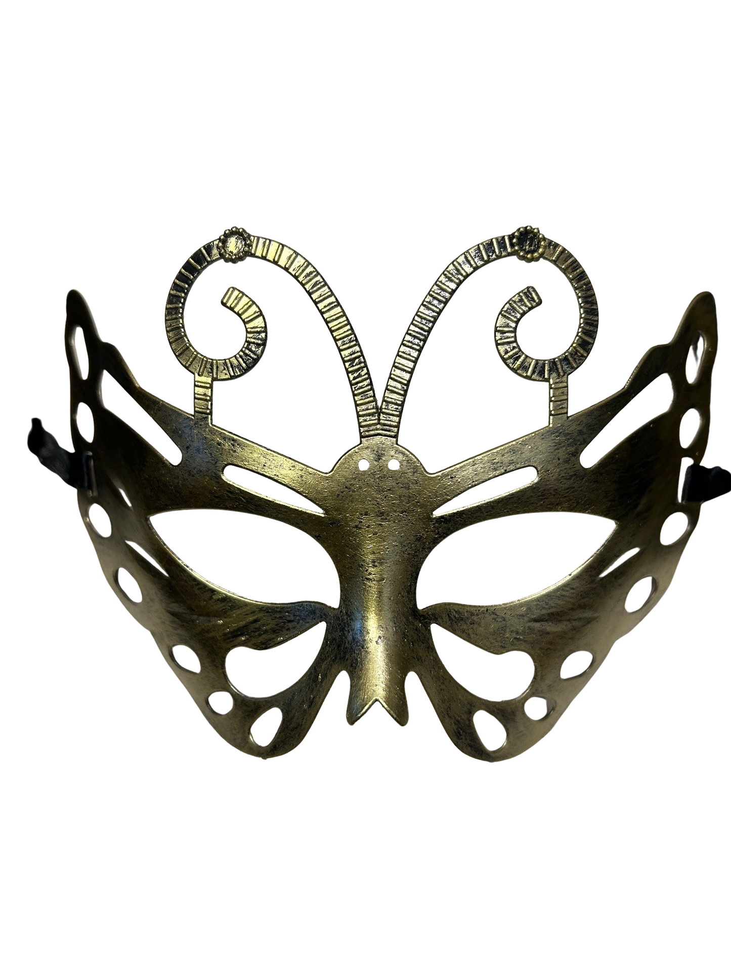 Venetian Style Masquerade Mask (Gold Butterfly)