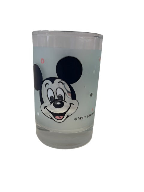 Vintage Frosted Mickey &MInnie Mouse Juice Glass Set