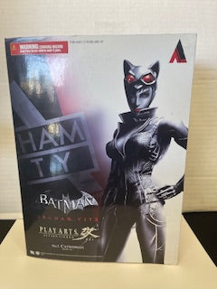 Catwoman Play Arts Kai Batman Arkham City Square Enix Ps3 Action Figure Complete