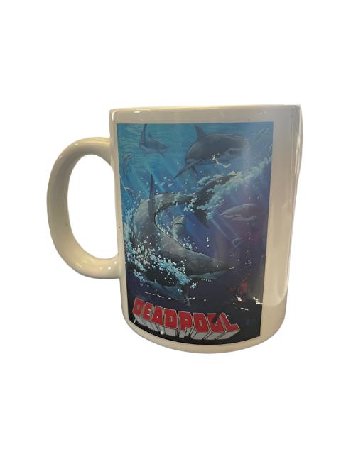 Deadpool Shark Attack Coffee Mug