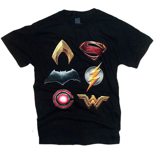 Justice League Logos Stacked Shirt