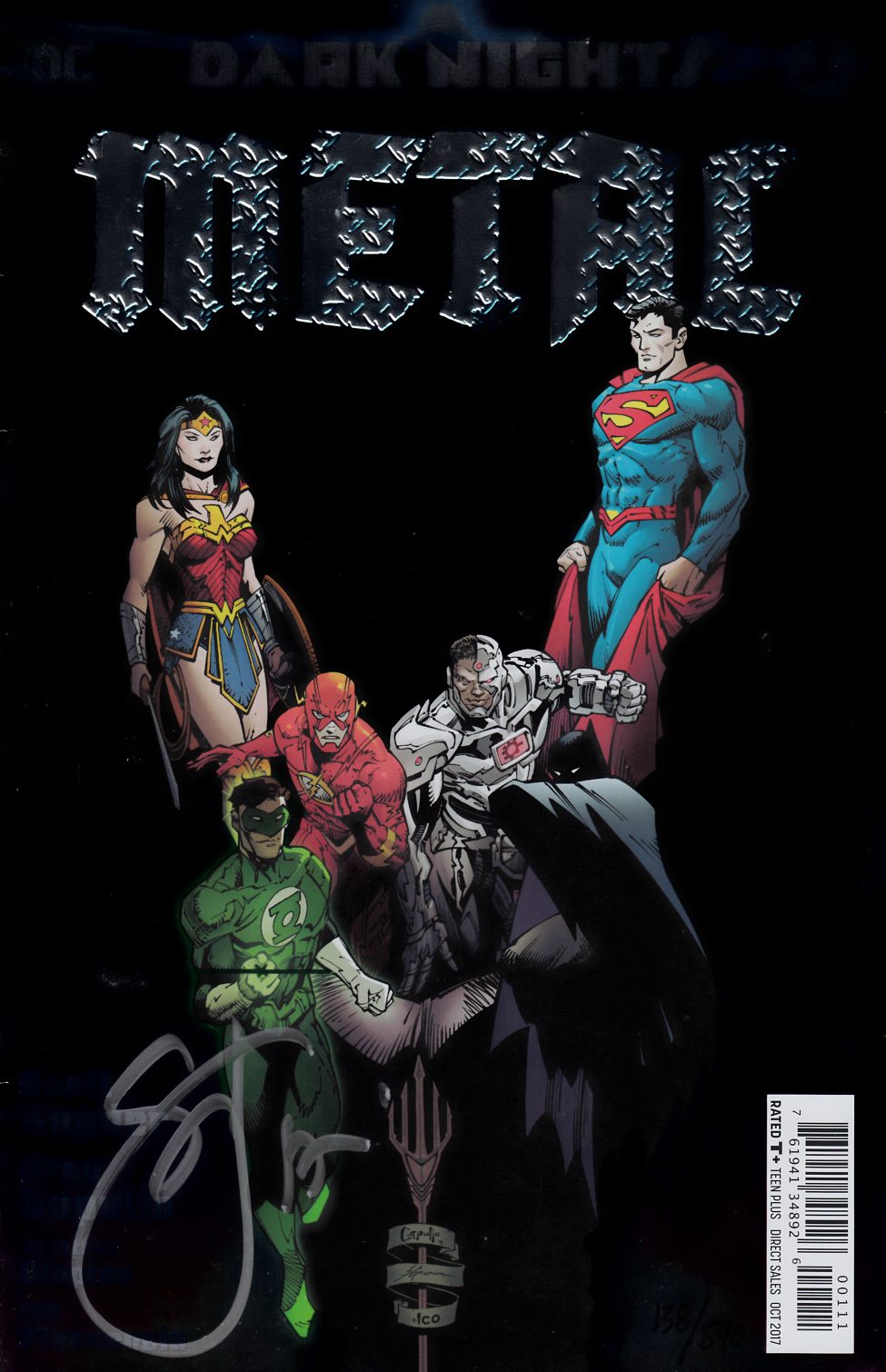 Dark Nights Metal #1 Serie limitada de 540 copias #512, firmada por Scott Snyder