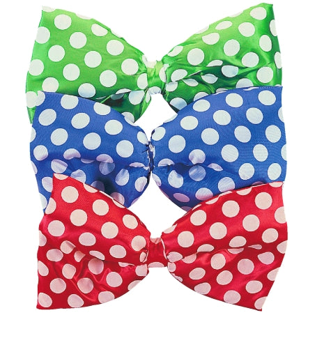 Dotted Jumbo Satin Bow Tie