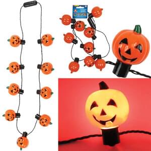 LIGHT UP PUMPKIN NECKLACE