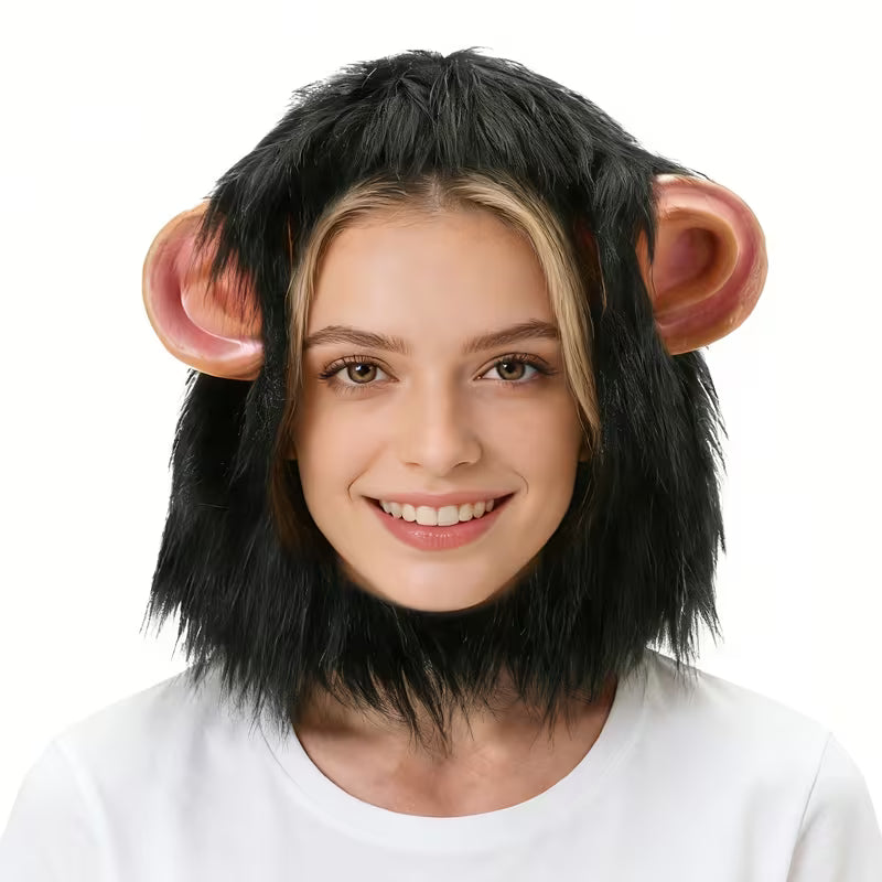 Monkey Half Mask with Ears