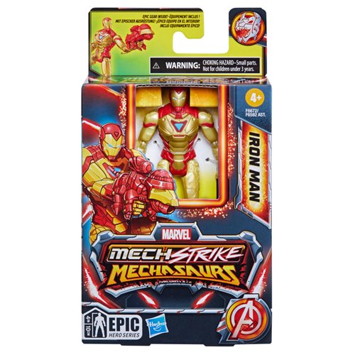 Figura de acción MechStrike Mechasaurs de Iron Man de 4 pulgadas