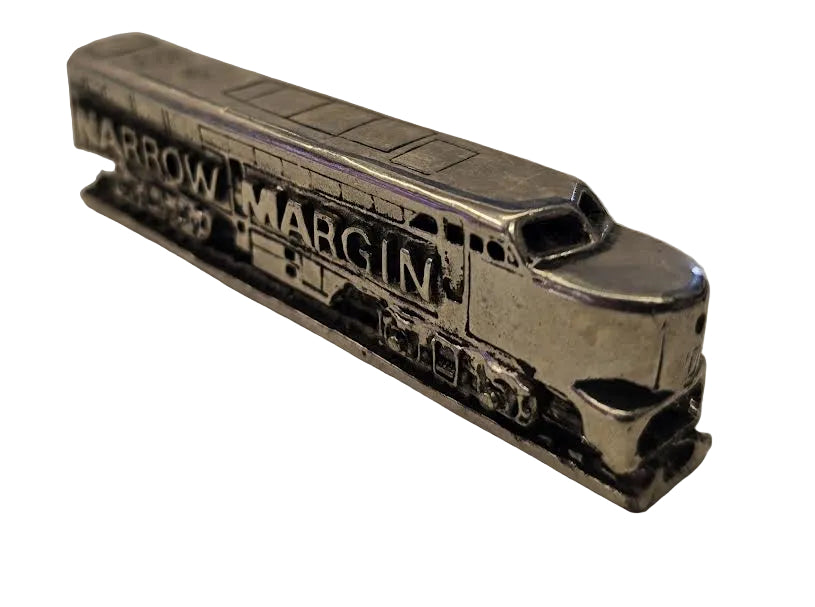 Narrow Margins Carolco Tri-Star Pictures 1990 Promotional Metal Locomotive Paperweight