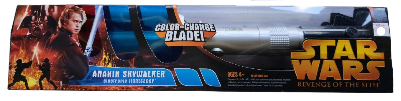 Star Wars: Revenge of the Sith Anakin Skywalker Electronic Lightsaber 2005 Vintage Toy