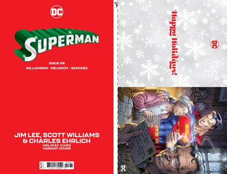 SUPERMAN #8 CVR D JIM LEE DC HOLIDAY CARD SPECIAL EDITION VAR 2023