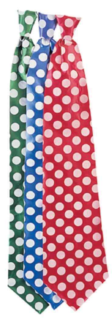 Dotted Satin Long Tie