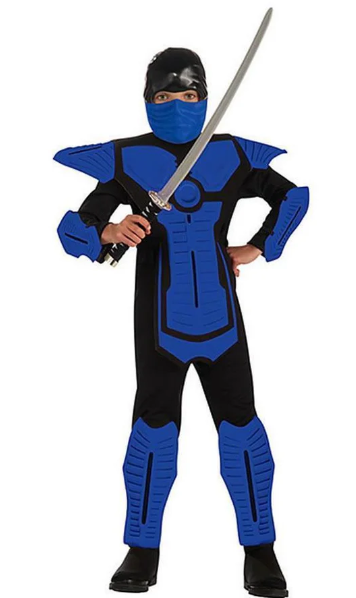 Brotherhood of the Dragon Elite Ninja Force Blue Costume