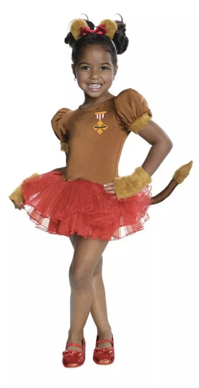 The Wizard of Oz 75th Anniversary Collection Cowardly Lion Tutu Dress Costume (Child)