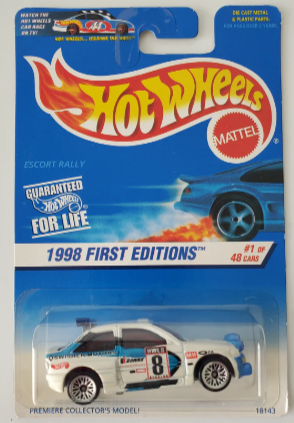 Hot Wheels 1998 Primeras ediciones Escort Rally 1996