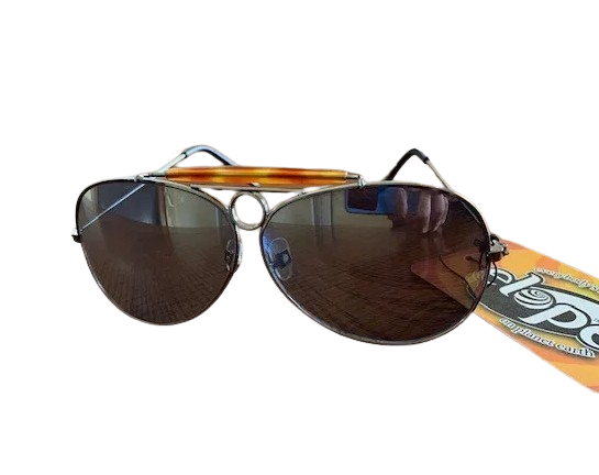 Mirrored Police Sunglasses - Tortoisehell Top