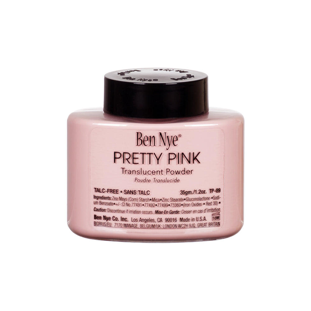 Ben Nye Pretty Pink Translucent Talc-Free Powder 1.2 oz. TP-89