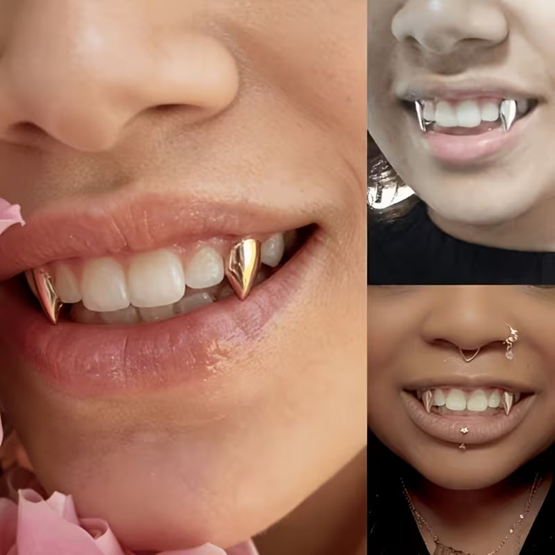 Vampire Fangs/Earrings (Silver)