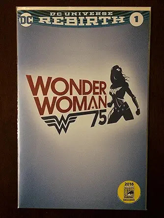 Wonder Woman 2016 #1 Warner Brothers Variant DC Exclusive SDCC WB Comic Book