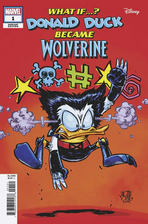 MARVEL & DISNEY: WHAT IF...? DONALD DUCK BECAME WOLVERINE #1 SKOTTIE YOUNG VARIANT 07/31/2024