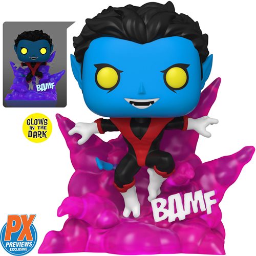 X-Men Teleporting Nightcrawler Glow-in-the-Dark Deluxe Funko Pop! Vinyl Figure - Previews Exclusive